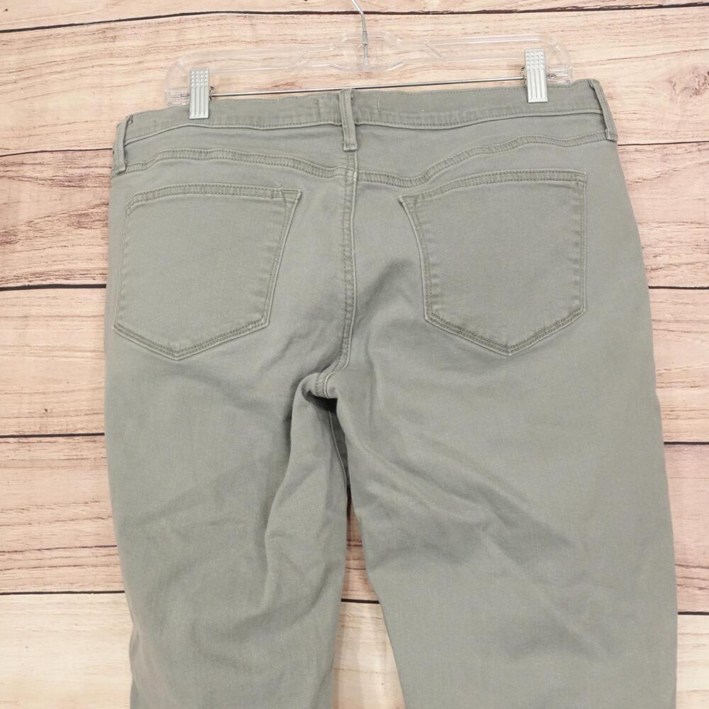 Sonoma Goods For Life Girlfriend Jeans Womens 12 Green Med Wash Stretch 34x25.5 - Picture 5 of 10
